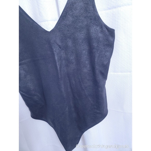 Abercrombie & Fitch Black Wax Bodysuit Women's size XL Sleeveless - Picture 4 of 8